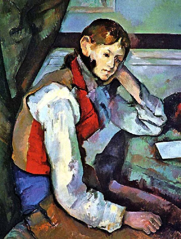 Paul Cezanne The Boy in the Red Vest